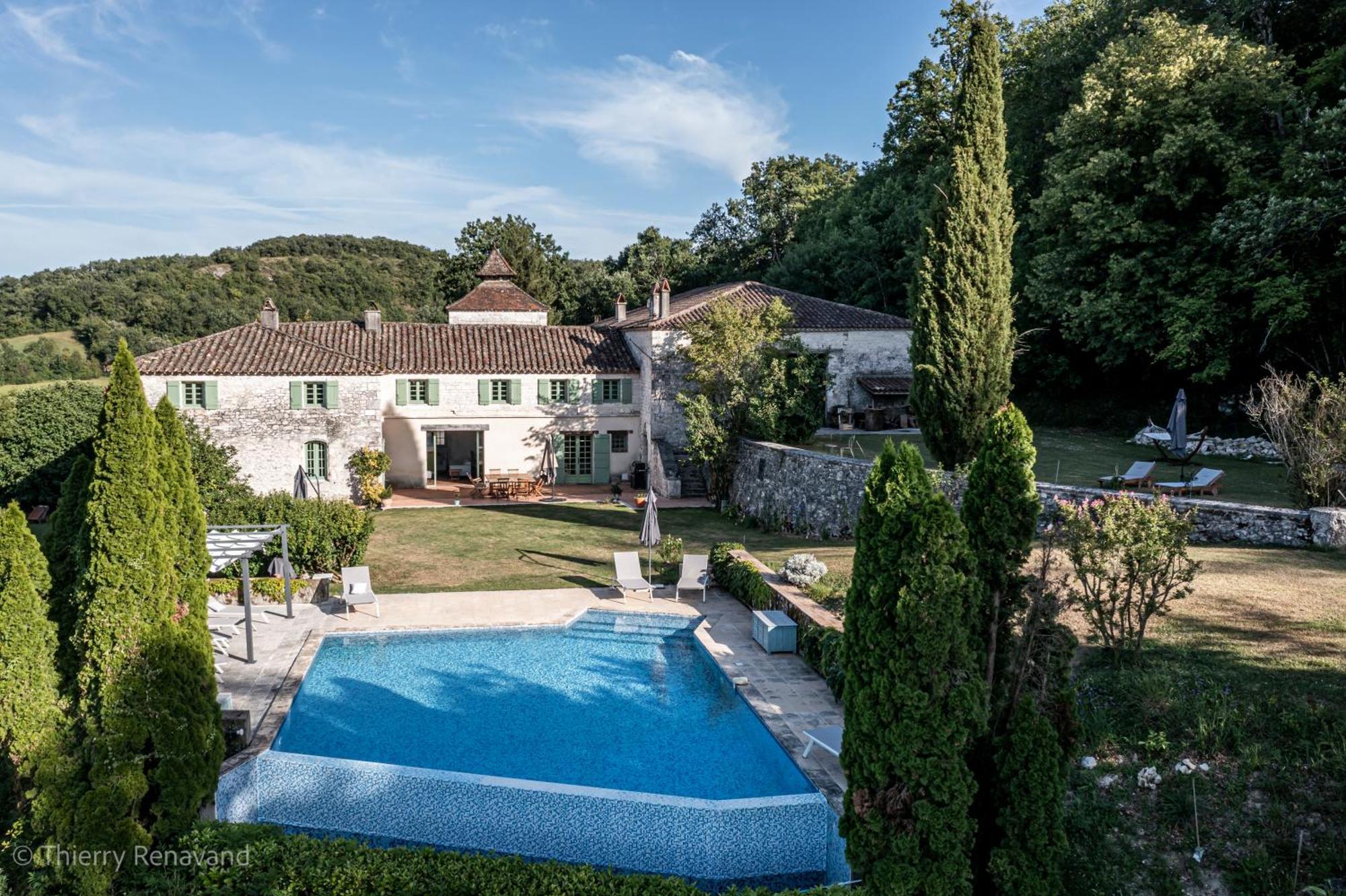 Hotel Manoir Le Moulinal47 - Vue Panoramique Courbiac Esterno foto